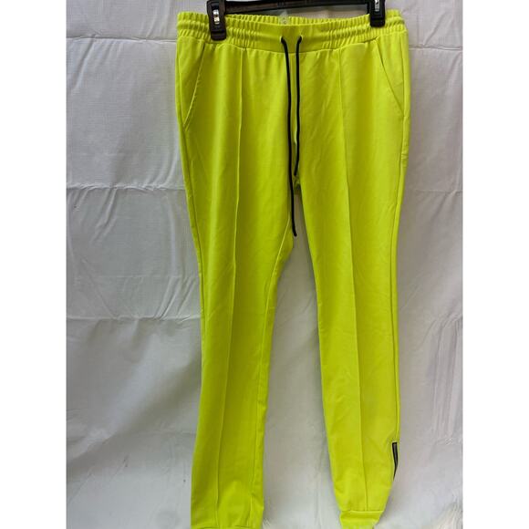 Neon Half Heart Set 2-Piece Bright Yellow Green GUC Women's Medium - Picture 3 of 7